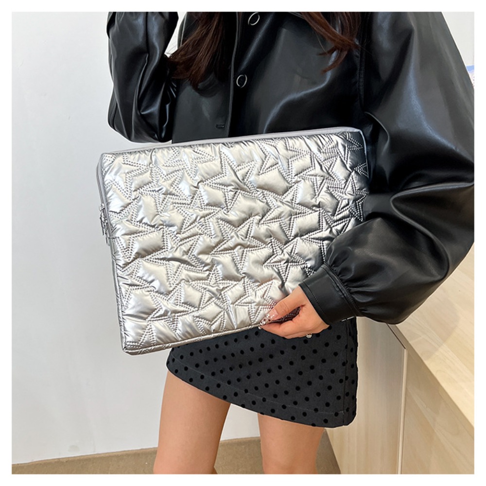 Laptop Accessories Pouch - Nieuwe effenkleurige laptophoes met plooienontwerp, stervormige