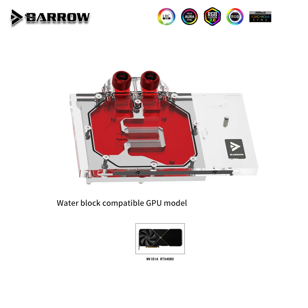 Nvidia Vga Rtx 4080 - Barrow GPU-waterblok voor NVIDIA RTX 4080