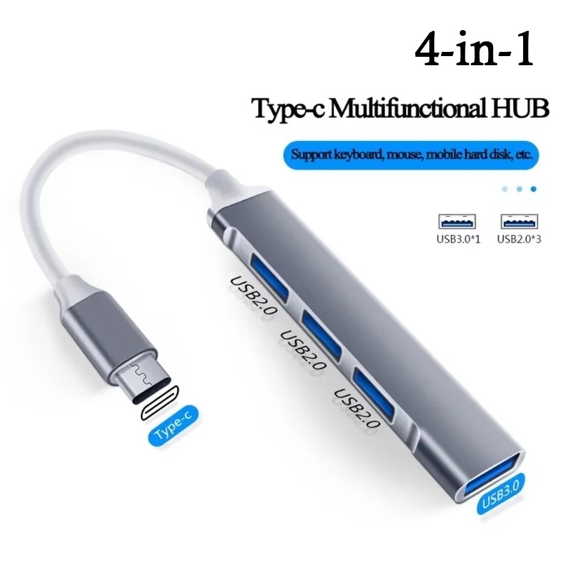 Laptop Accessories Hub - 4-poorts Multi Splitter USB 3.0 Hub