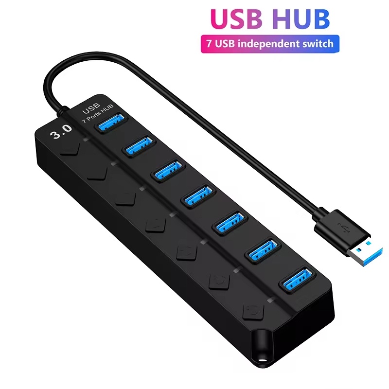 Laptop Accessories Hub - USB 3.0 Power Adapter 4/7-poorts USB