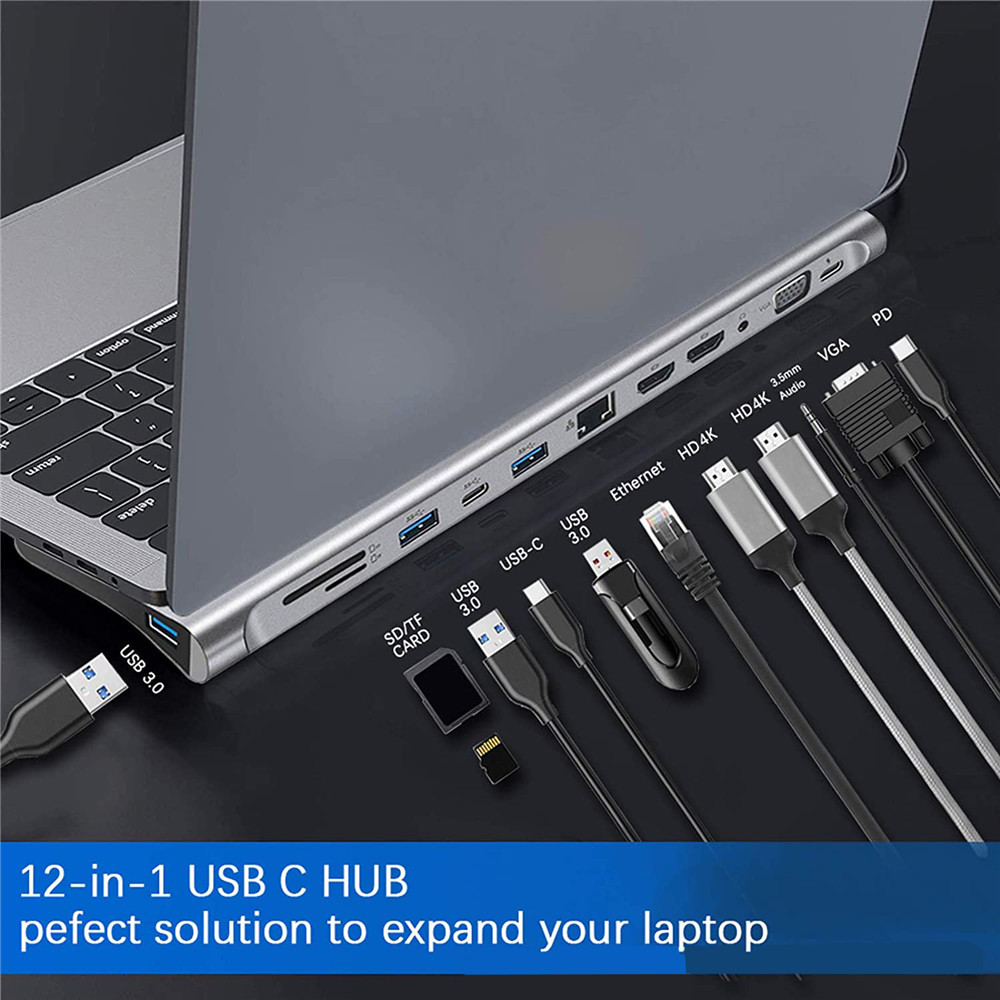 Mac Laptop Accessories - MZX USB Multi-hub Dockingstation Type C