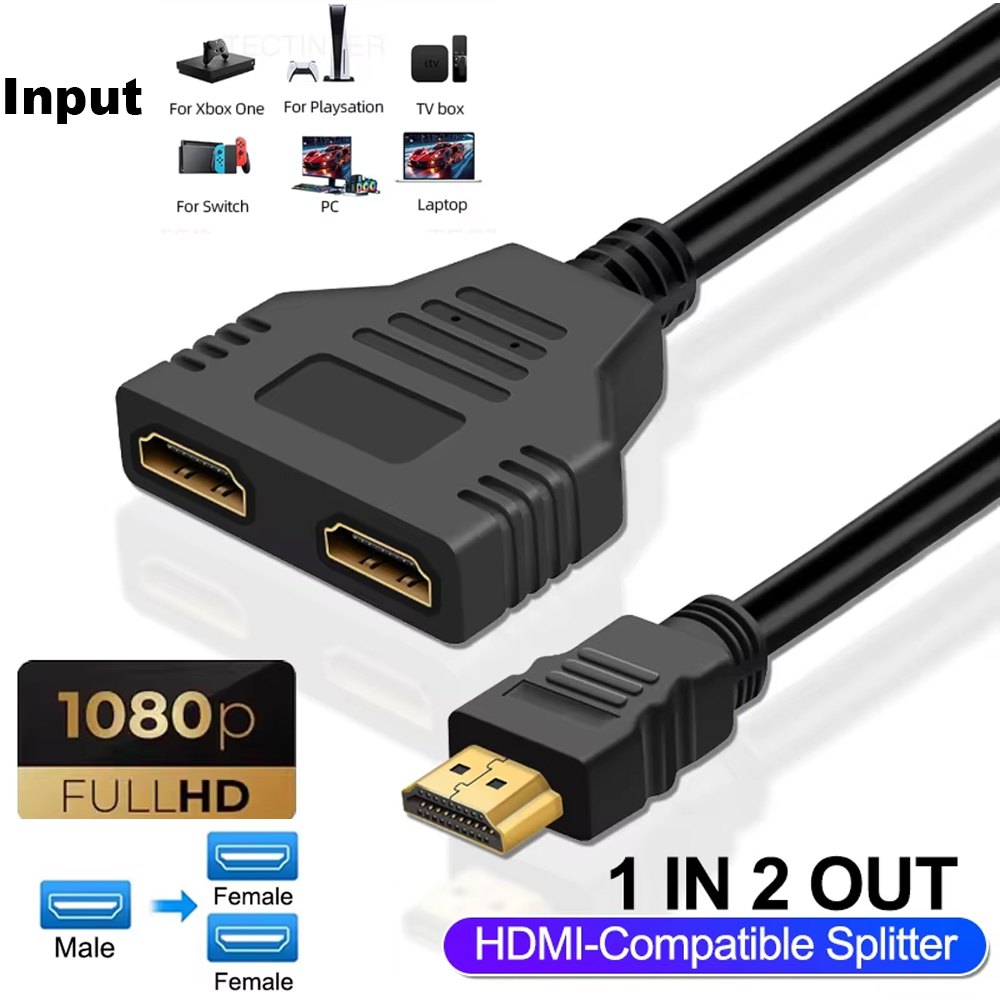 Xbox Laptop Accessories - 1080P 1 In 2 Out HDMI-compatibele