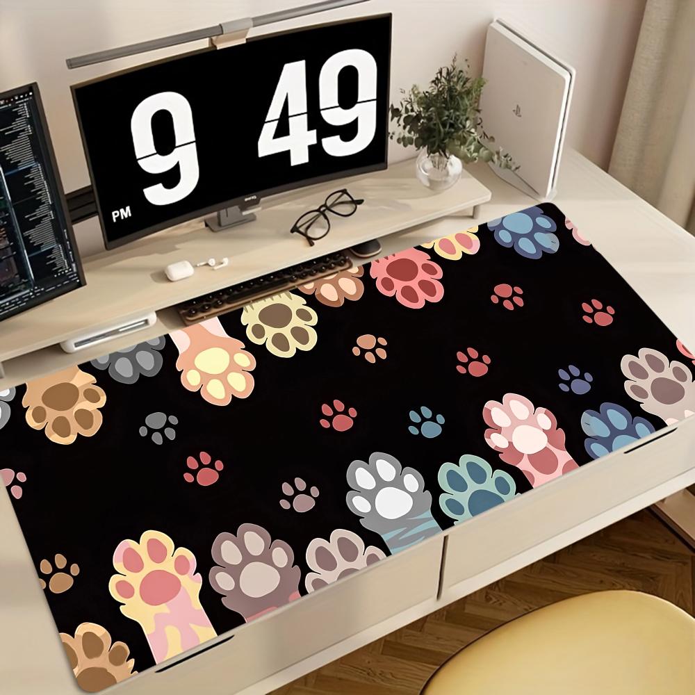 Laptop Accessories Design - XXL grote gaming-muismat, Kawaii Cat Paw-themontwerp,