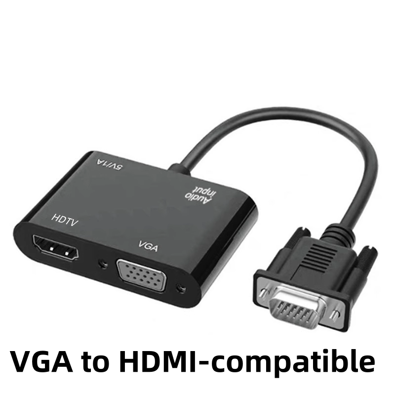 Monitor Portable Usb - VGA (host) naar VGA/HDMI-compatibele displayadapter met