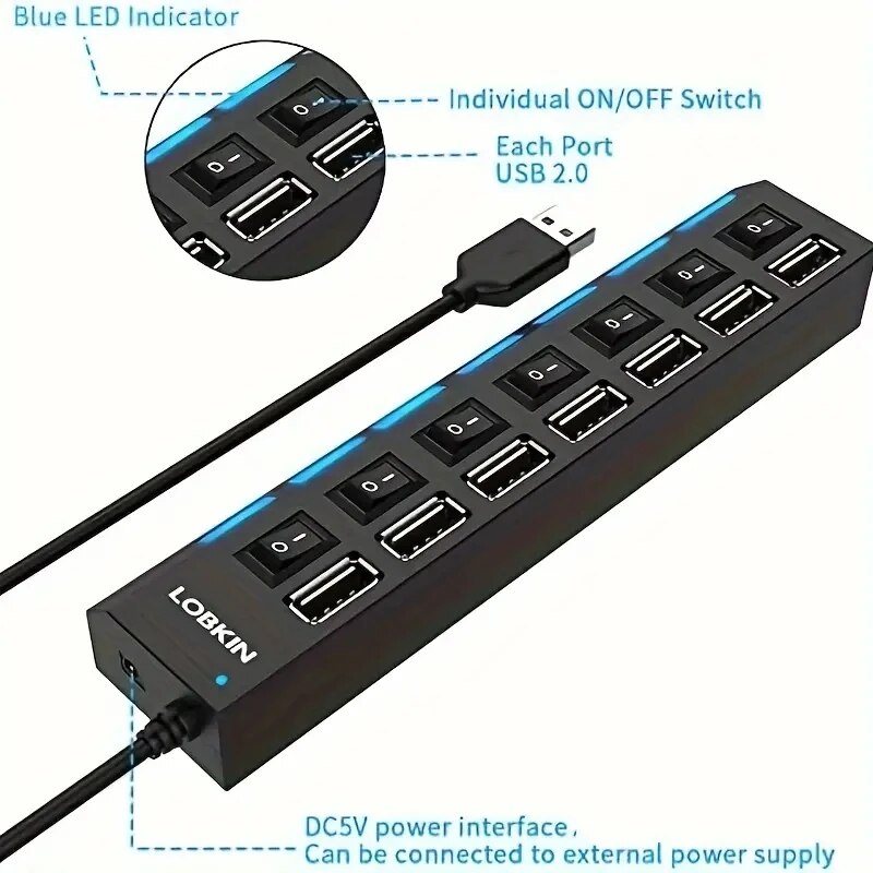 Hoge Snelheid 4/7 Poorten USB  - Laptop Accessories Hub recensie en prijs