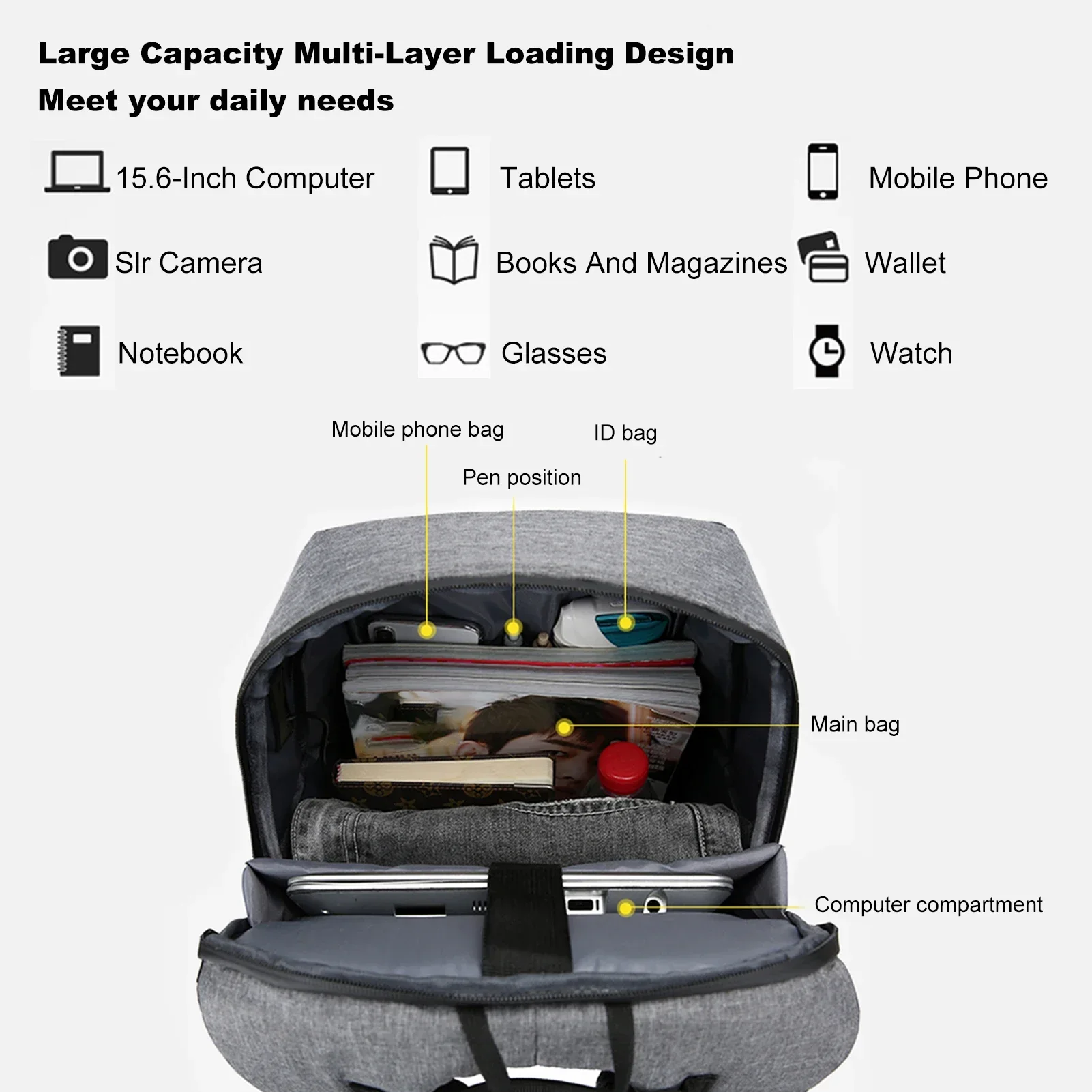 Laptoprugzak voor 17-inch lapt - Laptop Bag Waterproof recensie en prijs
