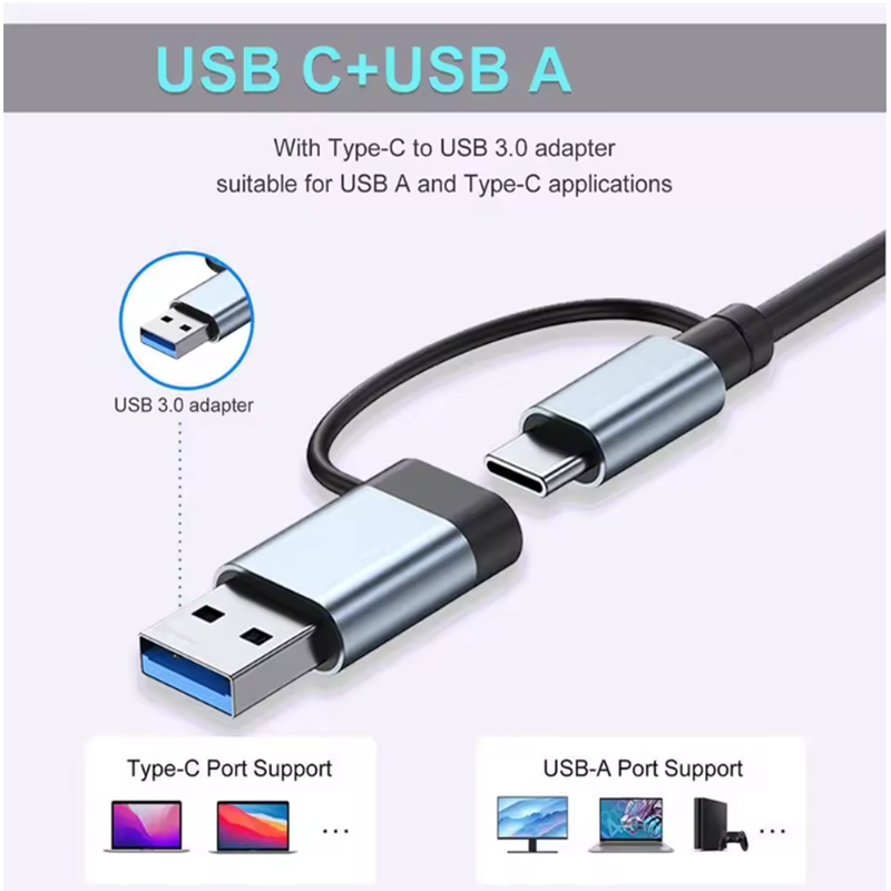 7 Poorten USB A C Hub Concentr - Laptop Accessories Hub recensie en prijs