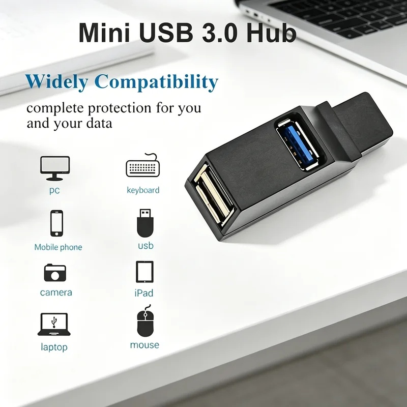USB 3.0 2.0 Draaibare 3-poorte - Laptop Accessories Hub recensie en prijs