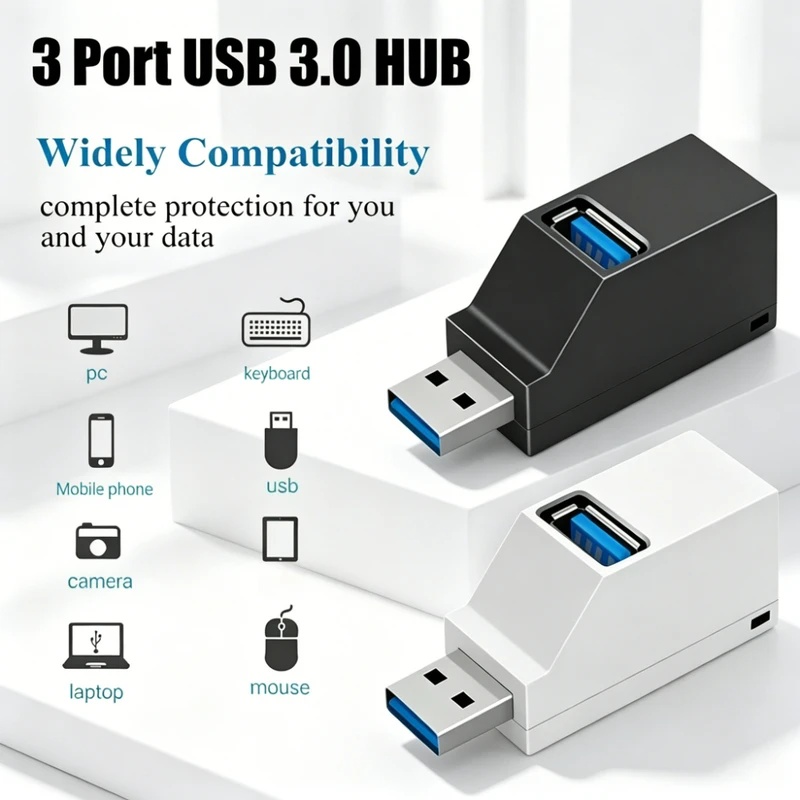 USB 3.0 2.0 Draaibare 3-poorte - Laptop Accessories Hub recensie en prijs