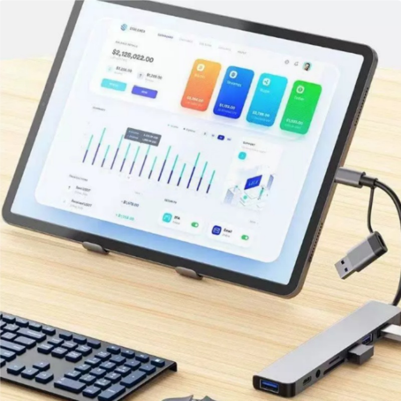 Dual-Head Type-C 8-in-1 multif - Laptop Accessories Hub recensie en prijs