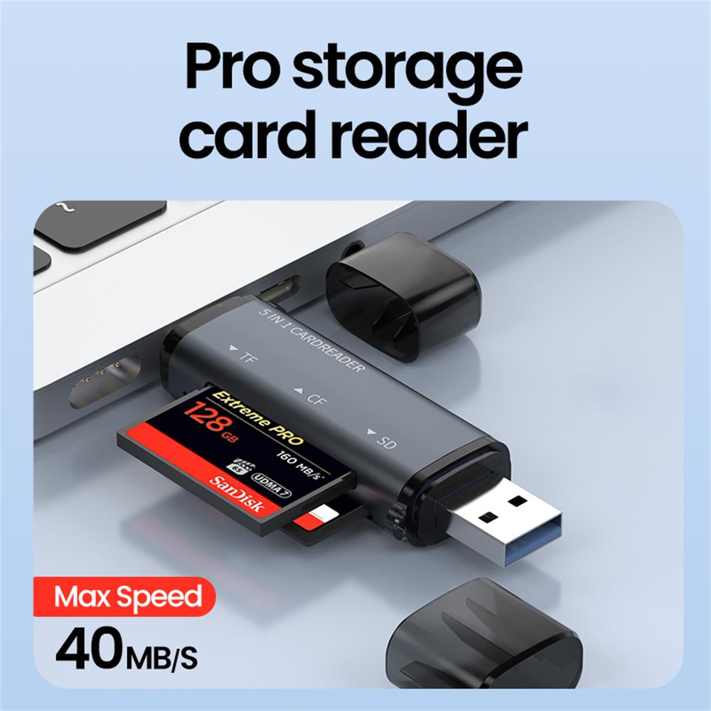5 IN 1 USB-kaartlezer Type C M - Laptop Accessories For Programmers recensie en prijs