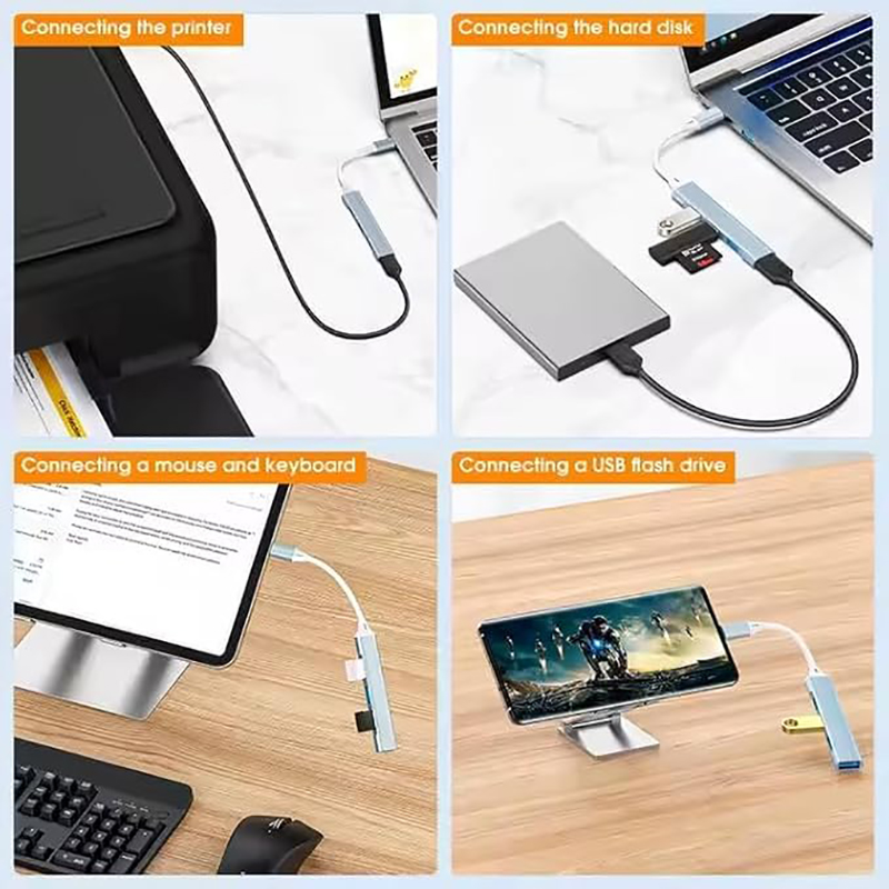 4-poorts Multi-Splitter Type C - Mac Laptop Accessories recensie en prijs