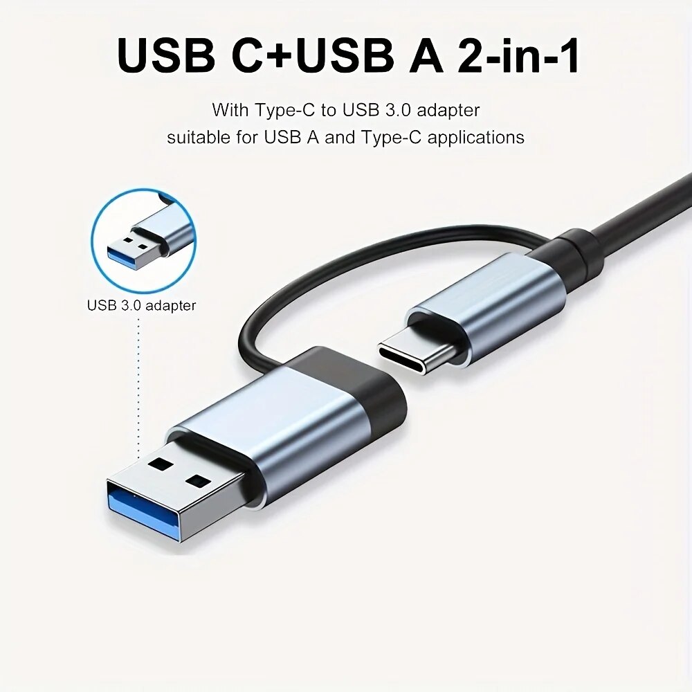 2-in-1 USB3.0 Hub 7-poorts Typ - Laptop Accessories Hub recensie en prijs