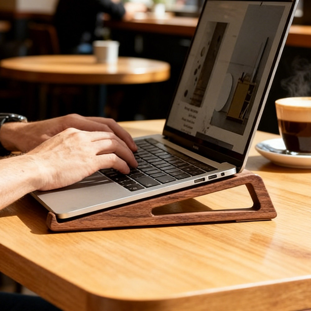 Draagbare opvouwbare houten la - Laptop Accessories Design recensie en prijs