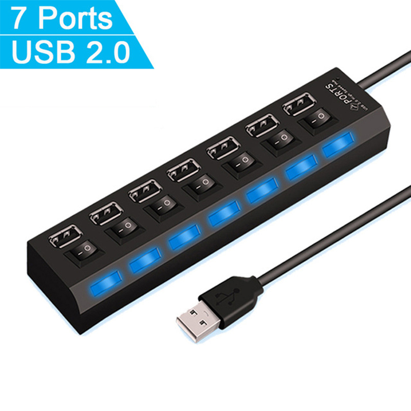 7-poorts USB 2.0 hubsplitter v - Laptop Accessories Hub recensie en prijs