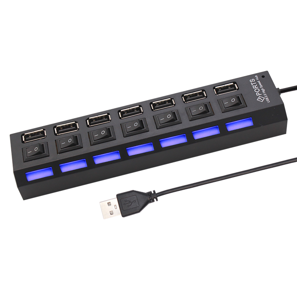 7-poorts USB 2.0 hubsplitter v - Laptop Accessories Hub recensie en prijs