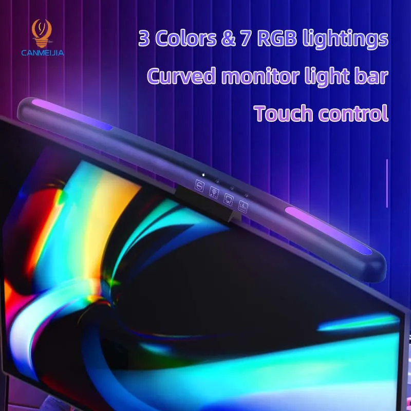 Gebogen Led Monitor Lichtbalk  - Monitor Portable Usb recensie en prijs