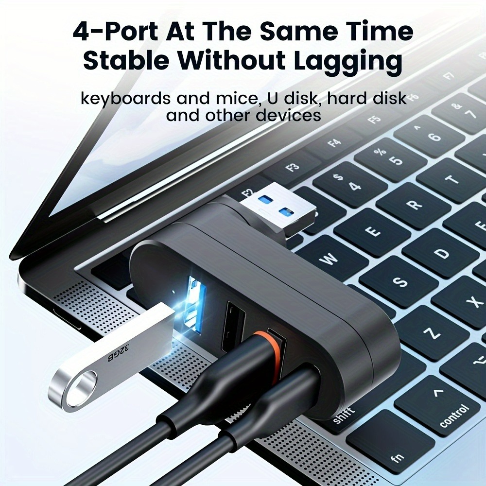 Mini Splitter 4 Poorten USB Hu - Laptop Accessories For Programmers recensie en prijs