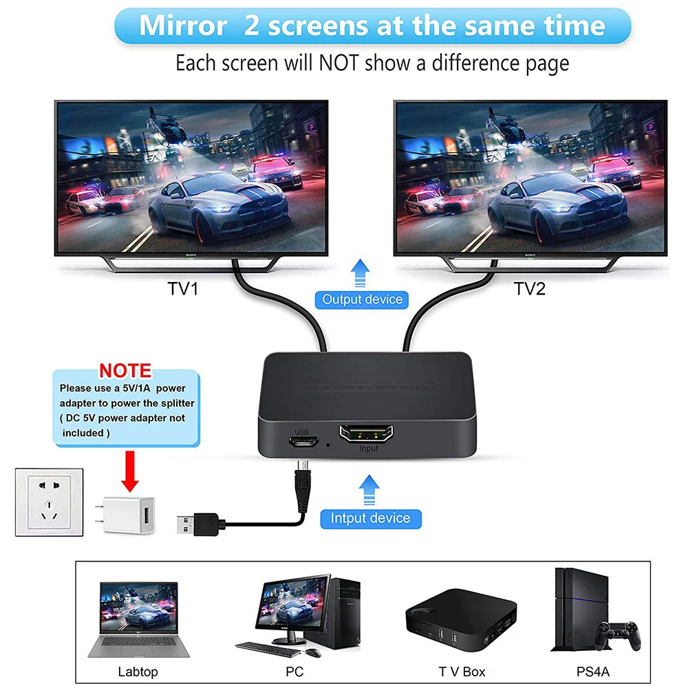 1 in 2 Out Video HDMI-compatib - Xbox Laptop Accessories recensie en prijs
