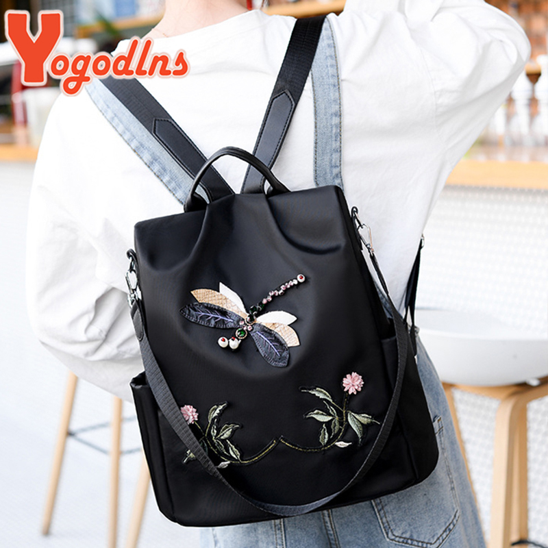Yogodlns Mode Borduurwerk Rugz - Laptop Bag Waterproof recensie en prijs